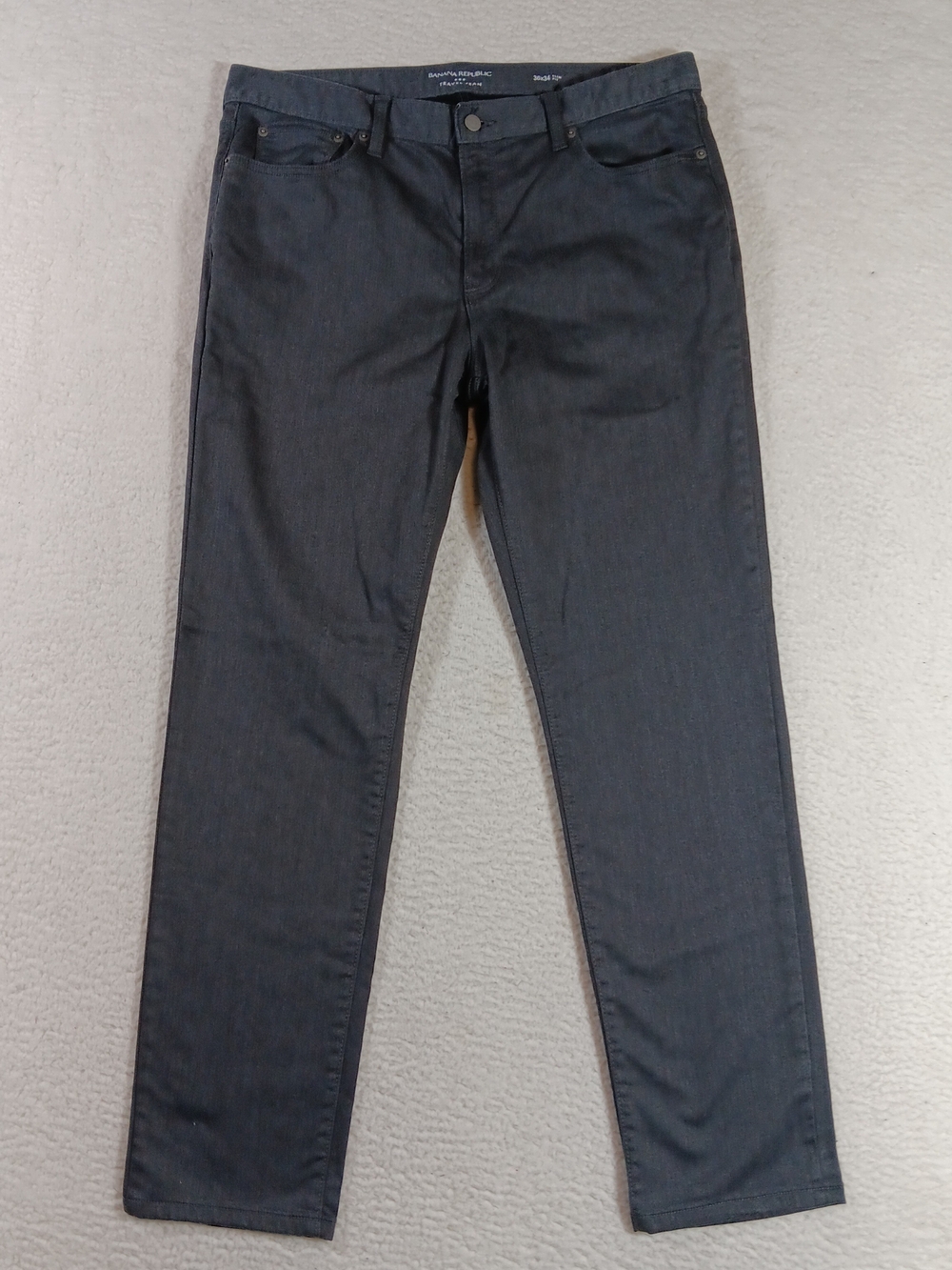 Banana Republic Jeans Mens 36x34 Gray Travel Jean Slim Fit Stretch